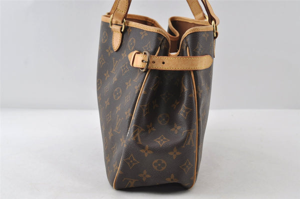 Authentic Louis Vuitton Monogram Batignolles Horizontal Tote Bag M51154 LV 8114I