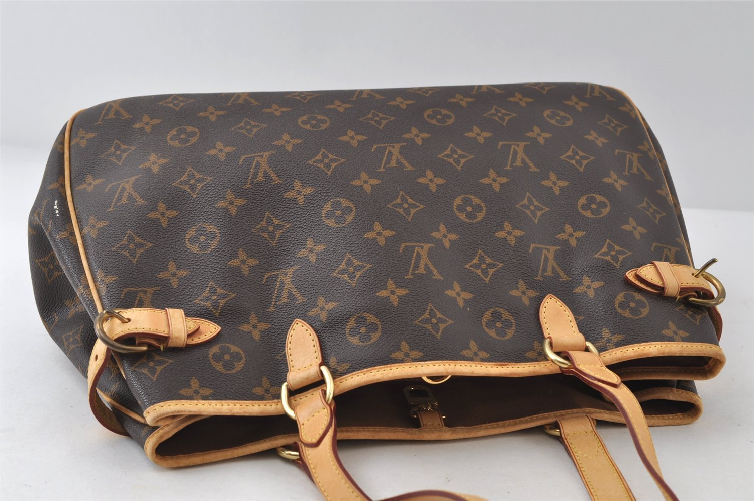 Authentic Louis Vuitton Monogram Batignolles Horizontal Tote Bag M51154 LV 8114I