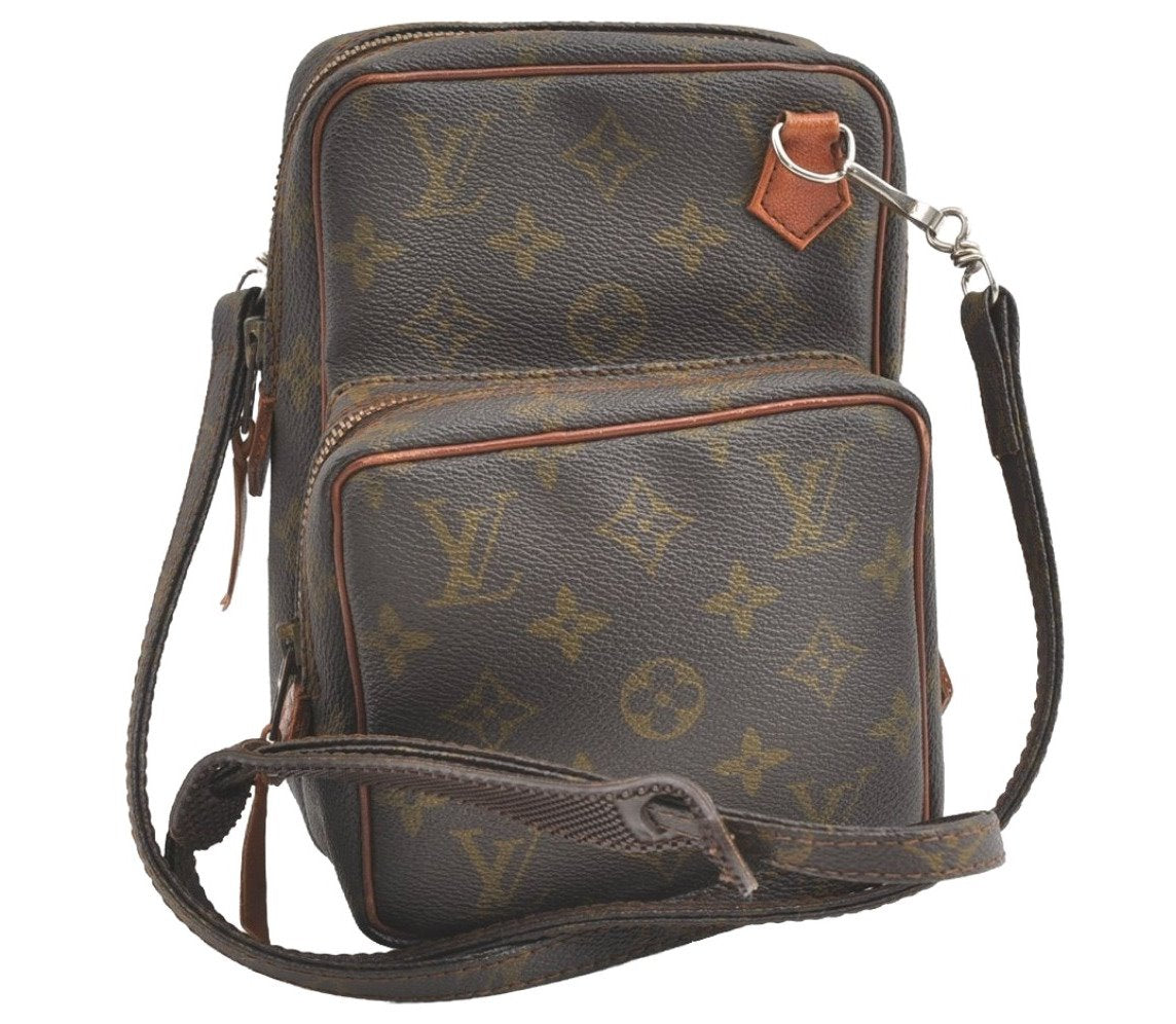 Authentic Louis Vuitton Monogram Amazone Shoulder Cross Body Bag Old Model 8114J