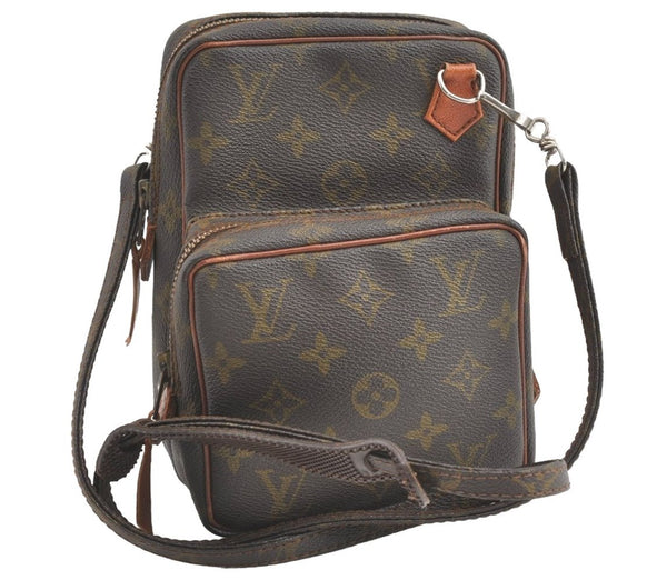 Authentic Louis Vuitton Monogram Amazone Shoulder Cross Body Bag Old Model 8114J