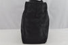 Authentic CHANEL New Travel Line Shoulder Tote Bag Nylon Leather Black 8115I