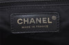 Authentic CHANEL New Travel Line Shoulder Tote Bag Nylon Leather Black 8115I