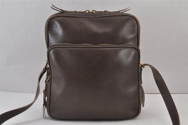 Authentic Louis Vuitton Cuir Bequia Trotteur MM Shoulder Bag M95322 Brown 8115J