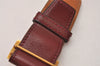 Authentic HERMES Vintage Constance Leather Belt Size 70cm 27.6" Bordeaux 8116I