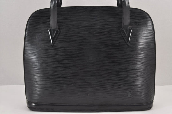Authentic Louis Vuitton Epi Lussac Shoulder Tote Bag Black M52282 LV 8116J