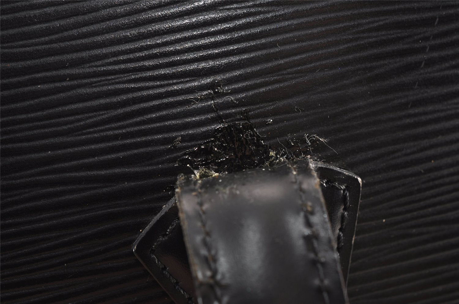 Authentic Louis Vuitton Epi Lussac Shoulder Tote Bag Black M52282 LV 8116J