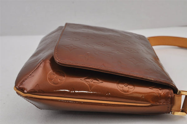Auth Louis Vuitton Vernis Thompson Street Shoulder Bag Brown M91124 LV 8117J