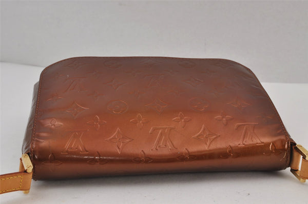 Auth Louis Vuitton Vernis Thompson Street Shoulder Bag Brown M91124 LV 8117J