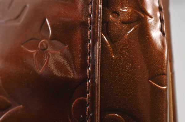 Auth Louis Vuitton Vernis Thompson Street Shoulder Bag Brown M91124 LV 8117J