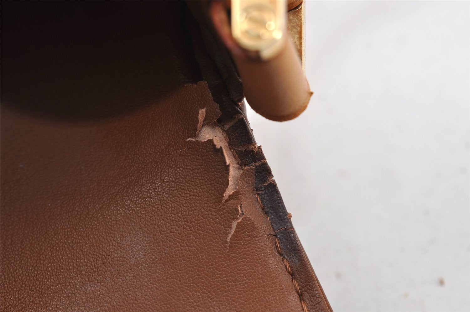 Auth Louis Vuitton Vernis Thompson Street Shoulder Bag Brown M91124 LV 8117J