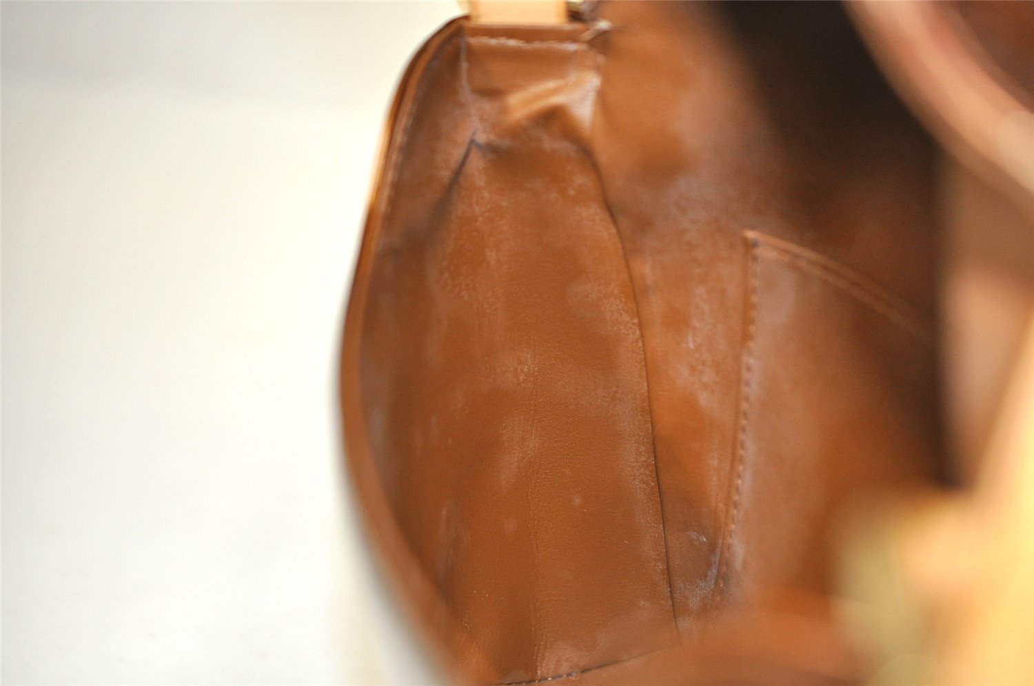 Auth Louis Vuitton Vernis Thompson Street Shoulder Bag Brown M91124 LV 8117J