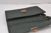 Authentic Louis Vuitton Taiga Pochette Kourad Clutch Bag Green M30194 LV 8119J