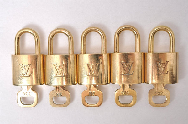 Authentic Louis Vuitton Padlock & Keys 10Set LV 8120I