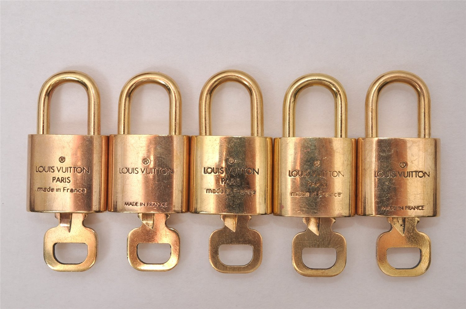 Authentic Louis Vuitton Padlock & Keys 10Set LV 8120I