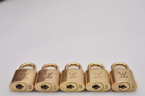 Authentic Louis Vuitton Padlock & Keys 10Set LV 8120I