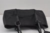 Authentic GUCCI Vintage Hand Tote Bag GG Canvas Leather 94898 Black 8120J