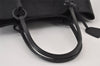 Authentic GUCCI Vintage Hand Tote Bag GG Canvas Leather 94898 Black 8120J