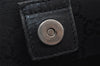 Authentic GUCCI Vintage Hand Tote Bag GG Canvas Leather 94898 Black 8120J