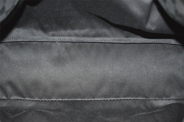 Authentic GUCCI Vintage Hand Tote Bag GG Canvas Leather 94898 Black 8120J