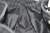 Authentic GUCCI Vintage Hand Tote Bag GG Canvas Leather 94898 Black 8120J