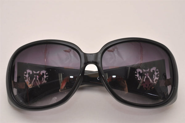 Authentic GUCCI Vintage Heart Crest Sunglasses GG 3067/F/S Plastic Black 8121I