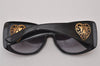 Authentic GUCCI Vintage Heart Crest Sunglasses GG 3067/F/S Plastic Black 8121I