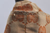 Authentic GUCCI Web Sherry Line Tote Bag GG Nylon Leather 131230 Brown 8121J