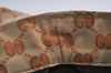 Authentic GUCCI Web Sherry Line Tote Bag GG Nylon Leather 131230 Brown 8121J