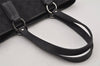 Authentic GUCCI Vintage Shoulder Tote Bag GG Canvas Leather 113019 Black 8123J