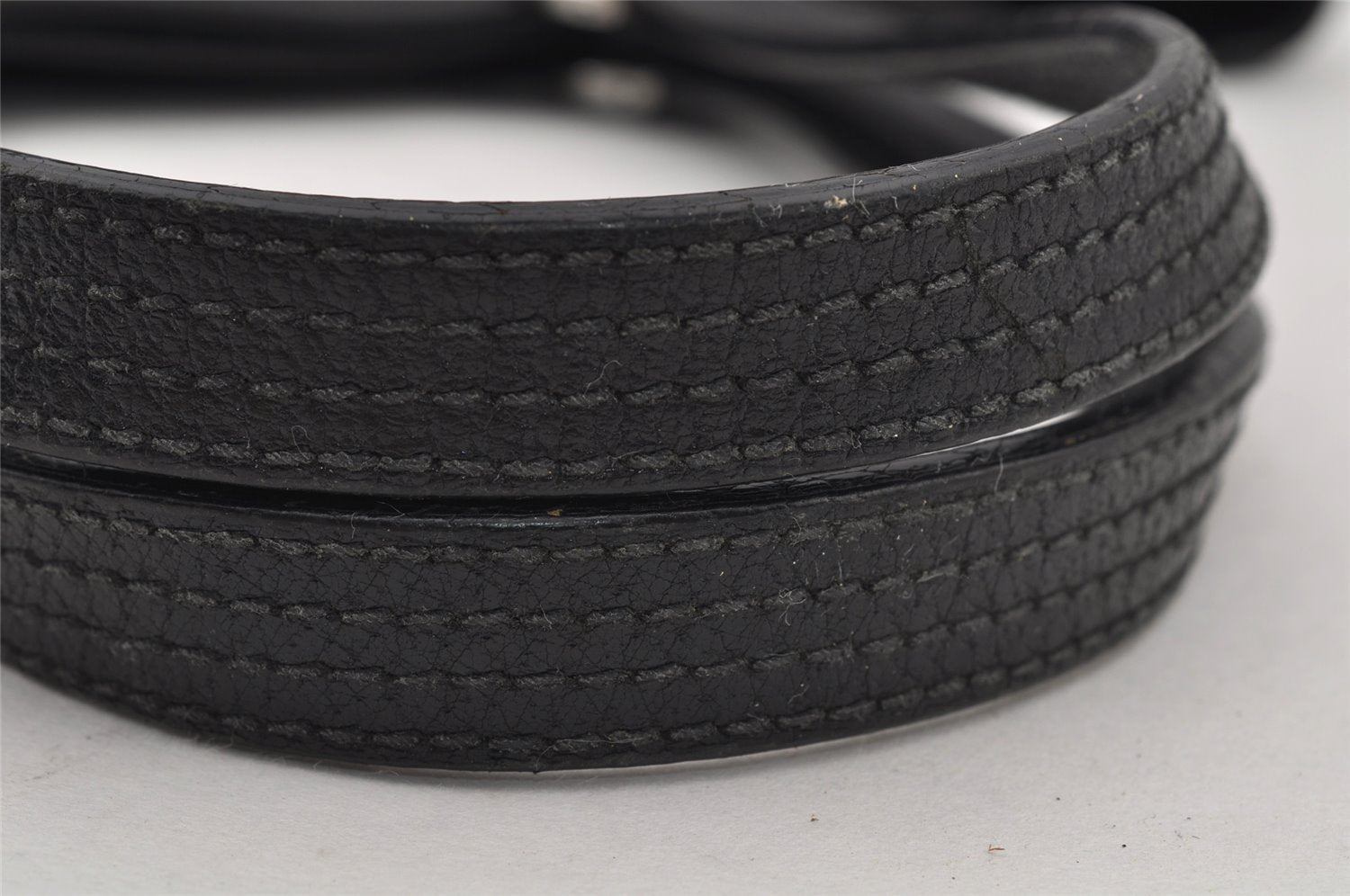 Authentic GUCCI Vintage Shoulder Tote Bag GG Canvas Leather 113019 Black 8123J