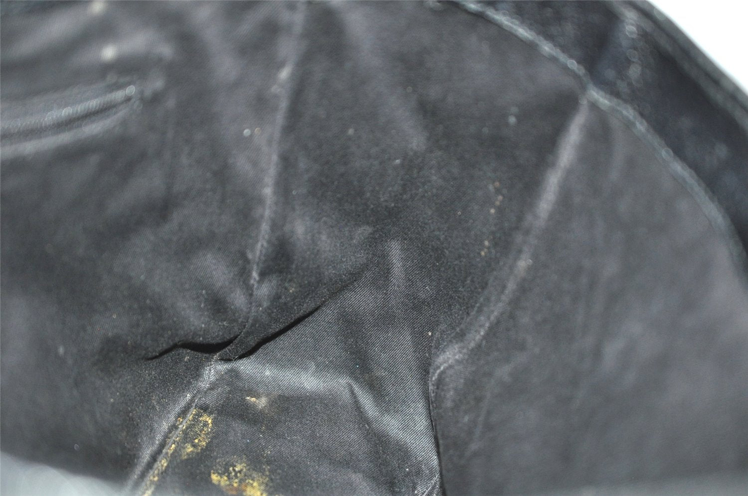 Authentic GUCCI Vintage Shoulder Tote Bag GG Canvas Leather 113019 Black 8123J