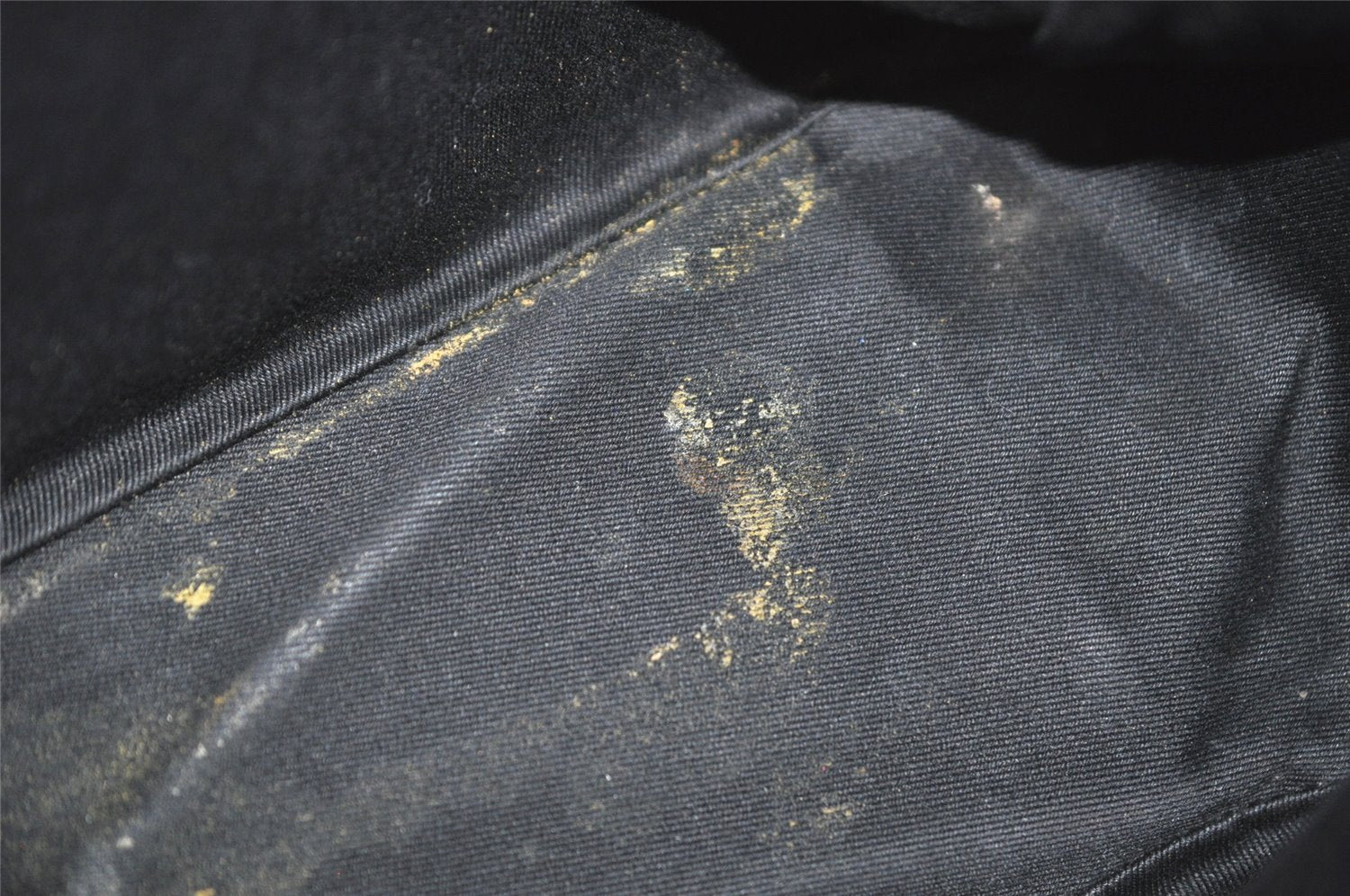 Authentic GUCCI Vintage Shoulder Tote Bag GG Canvas Leather 113019 Black 8123J