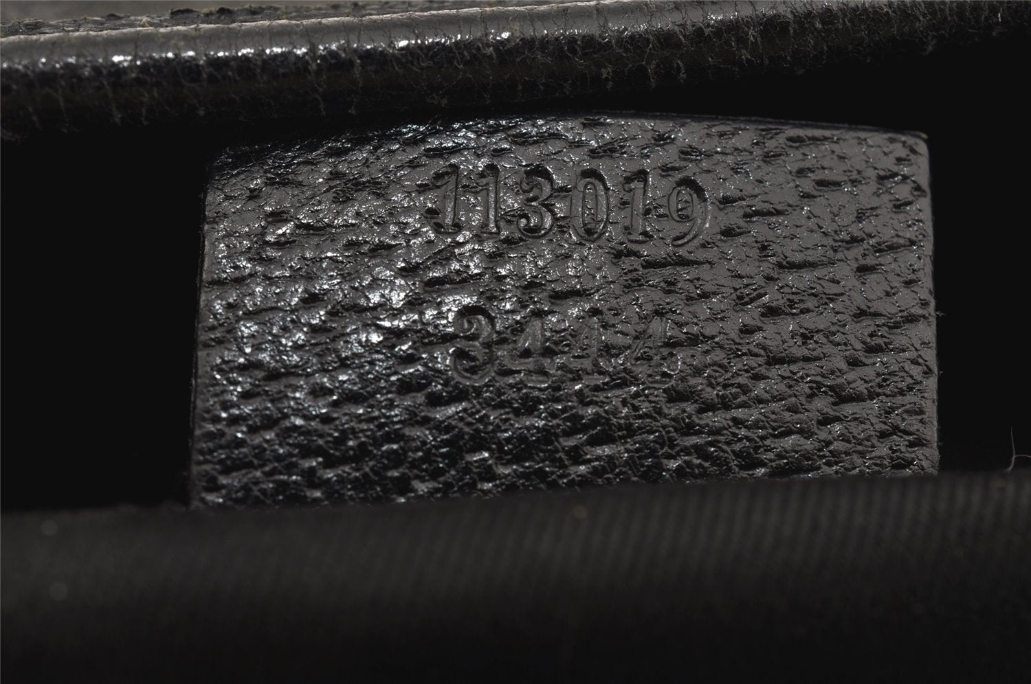 Authentic GUCCI Vintage Shoulder Tote Bag GG Canvas Leather 113019 Black 8123J