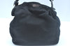 Authentic Christian Dior Maris Pearl Shoulder Hand Bag Purse Nylon Black 8124I