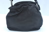 Authentic Christian Dior Maris Pearl Shoulder Hand Bag Purse Nylon Black 8124I