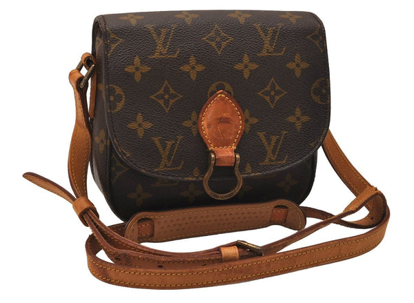 Authentic Louis Vuitton Monogram Saint Cloud PM M51244 Shoulder Cross Bag 8124J