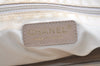 Authentic CHANEL New Travel Line Shoulder Tote Bag Nylon Leather Beige 8126J