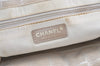 Authentic CHANEL New Travel Line Shoulder Tote Bag Nylon Leather Beige 8128J