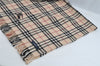 Authentic BURBERRY Vintage Nova Check Wool Blanket Stole Beige 8129I