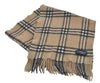 Authentic BURBERRY Nova Check Cashmere Winter Scarf Stole Beige 8130I