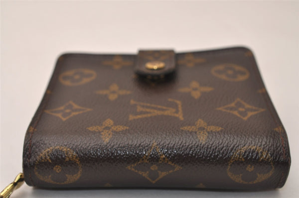 Authentic Louis Vuitton Monogram Compact Zip Bifold Wallet Purse M61667 LV 8130J