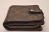 Authentic Louis Vuitton Monogram Compact Zip Bifold Wallet Purse M61667 LV 8130J