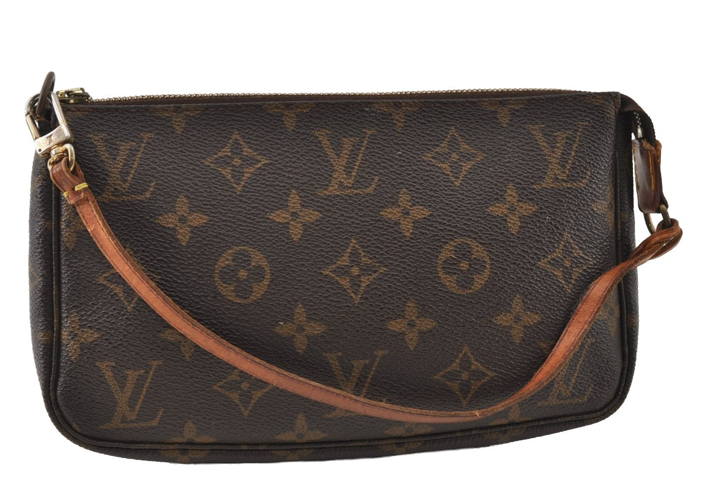 Authentic Louis Vuitton Monogram Pochette Accessoires Pouch M51980 LV 8131I