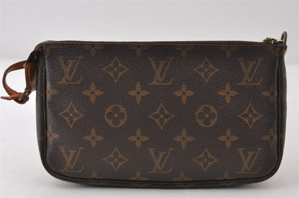 Authentic Louis Vuitton Monogram Pochette Accessoires Pouch M51980 LV 8131I