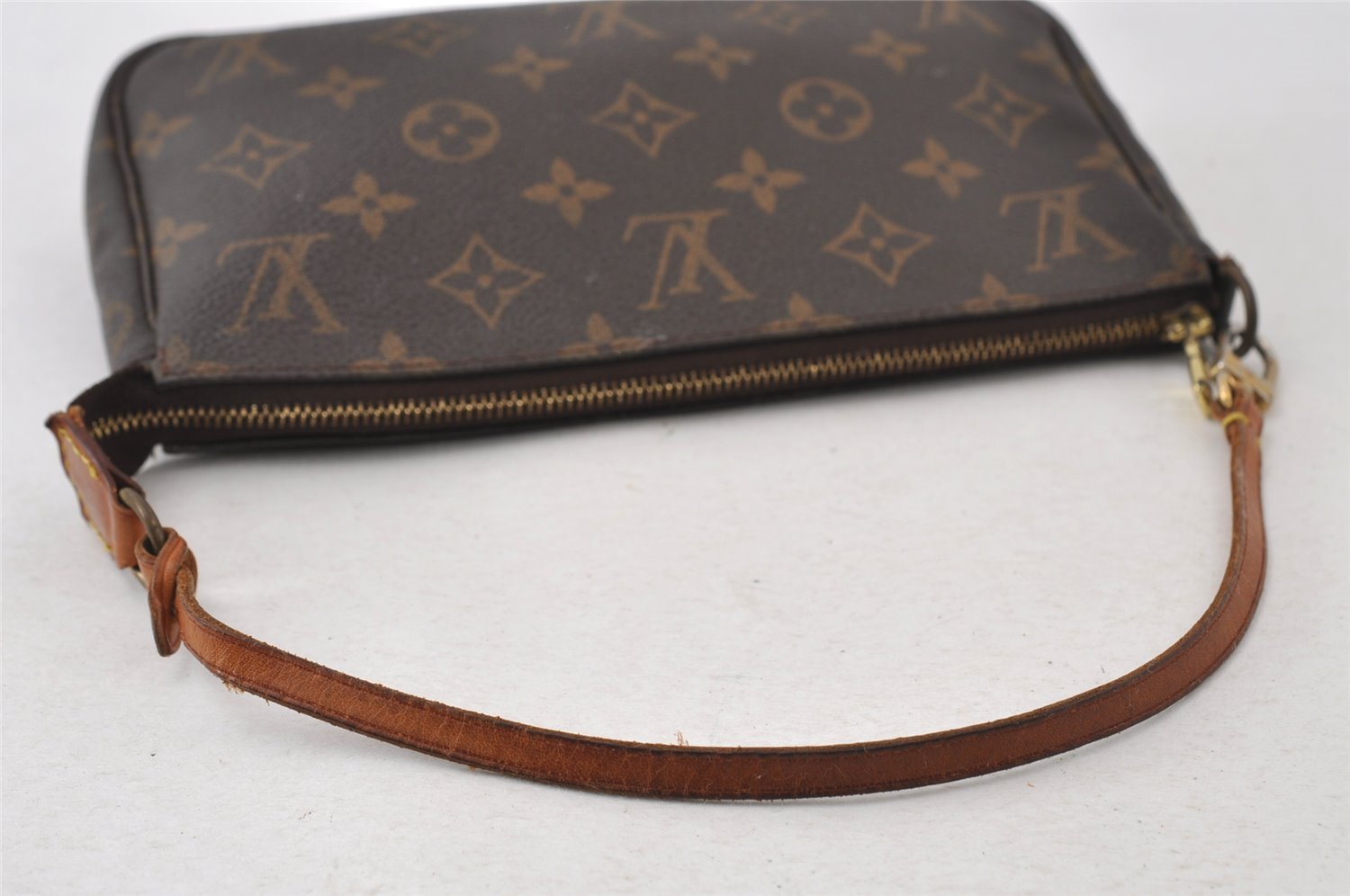 Authentic Louis Vuitton Monogram Pochette Accessoires Pouch M51980 LV 8131I