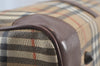 Authentic Burberrys Nova Check PVC Leather 2Way Travel Boston Bag Beige 8131J