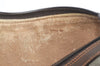 Authentic GUCCI Web Sherry Line Shoulder Cross Bag GG PVC Leather Brown 8132J