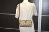 Authentic GUCCI Web Sherry Line Shoulder Cross Bag GG PVC Leather Brown 8132J