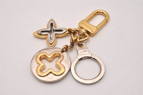 Auth Louis Vuitton Porte Cles Insolence Charm Key Ring Silver M66133 LV 8133I