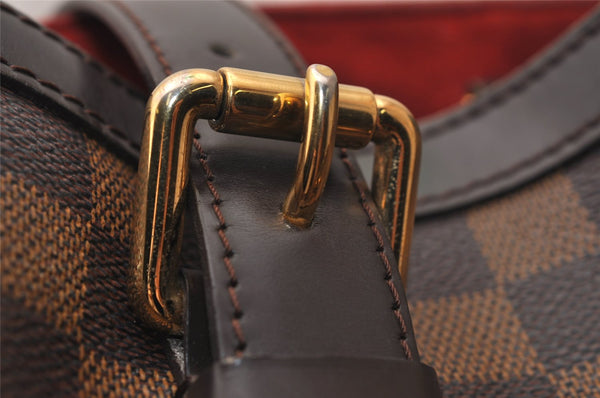 Authentic Louis Vuitton Damier Hampstead MM Shoulder Tote Bag N51204 LV 8133J